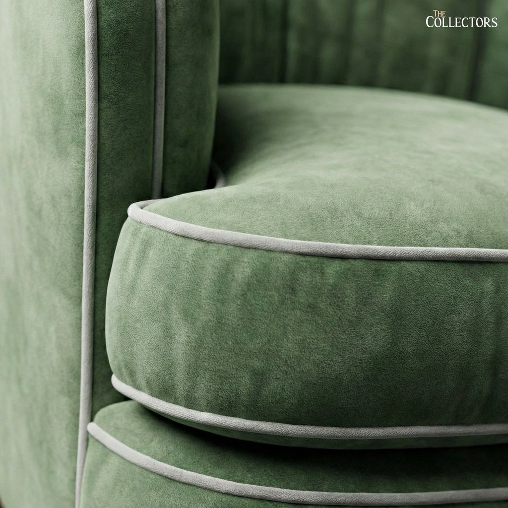 The Bombay Oval Maidan Art Deco Sofa