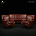 The Bordeaux Manor Leather Salon Set