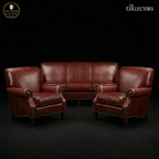 The Bordeaux Manor Leather Salon Set