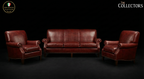 The Bordeaux Manor Leather Salon Set