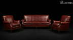The Bordeaux Manor Leather Salon Set