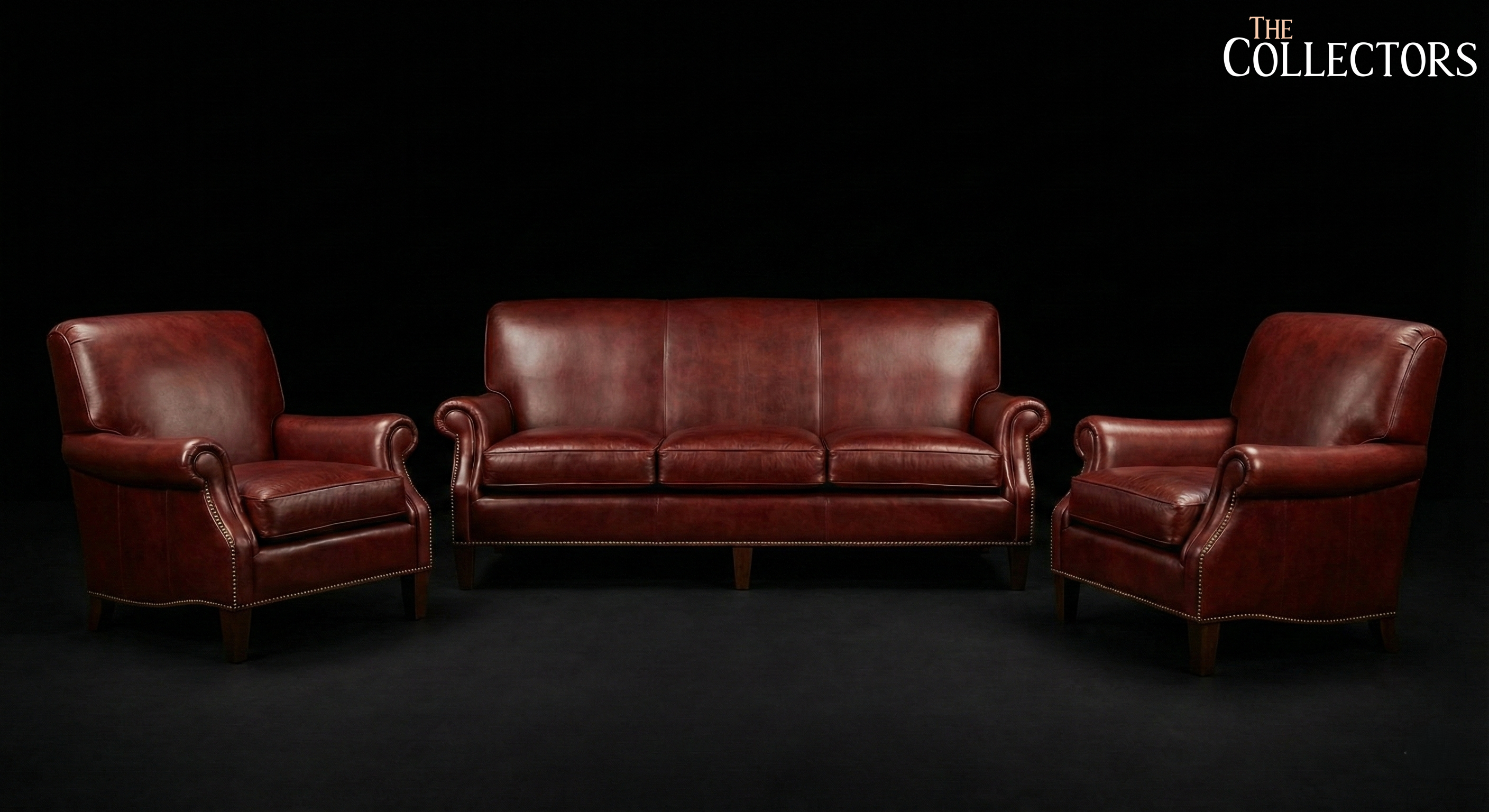 The Bordeaux Manor Leather Salon Set