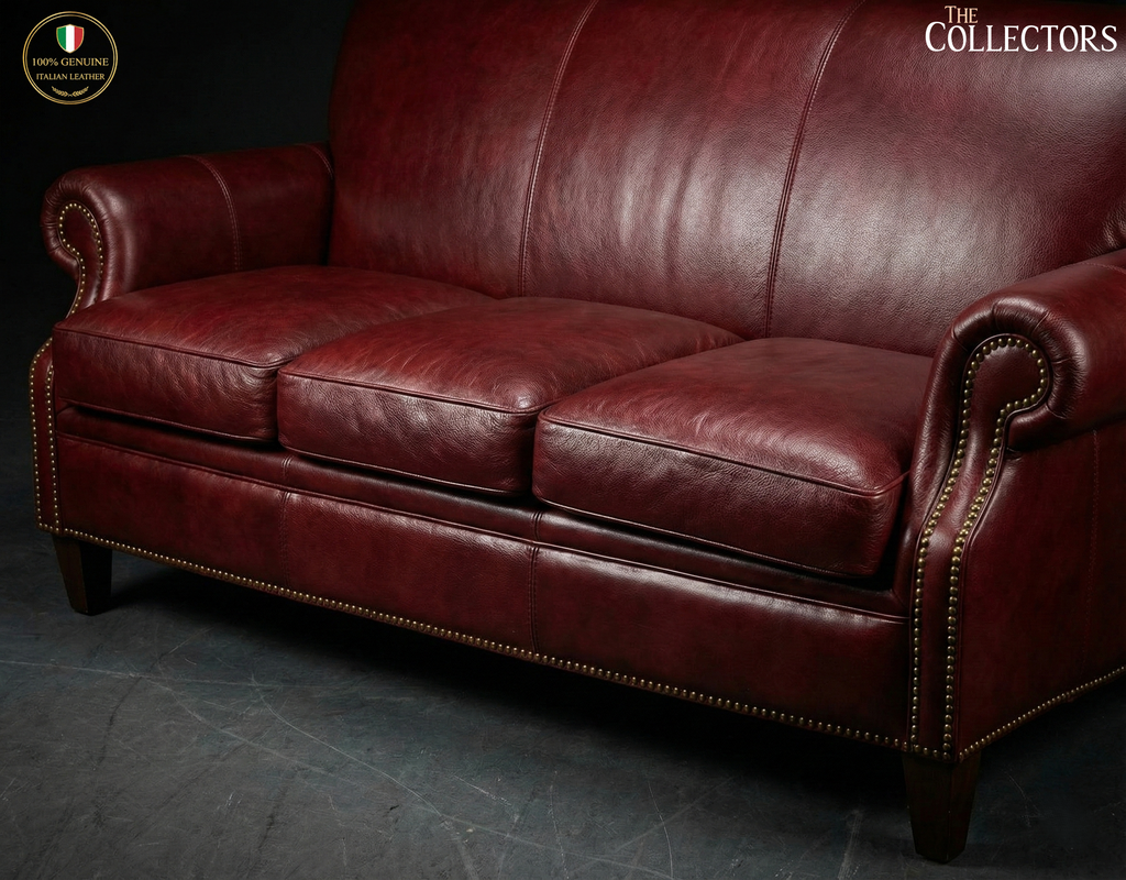 The Bordeaux Manor Leather Salon Set