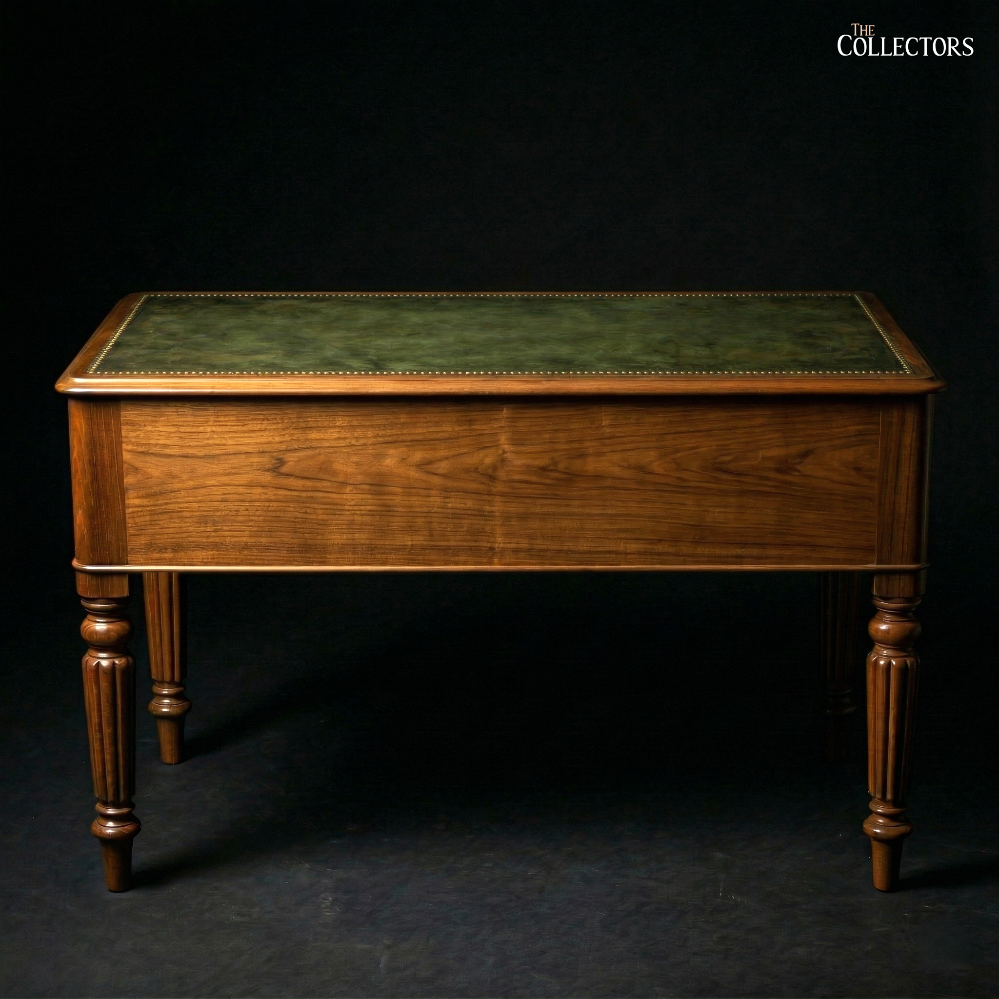 The Bristol Kneehole Leather-Top Desk