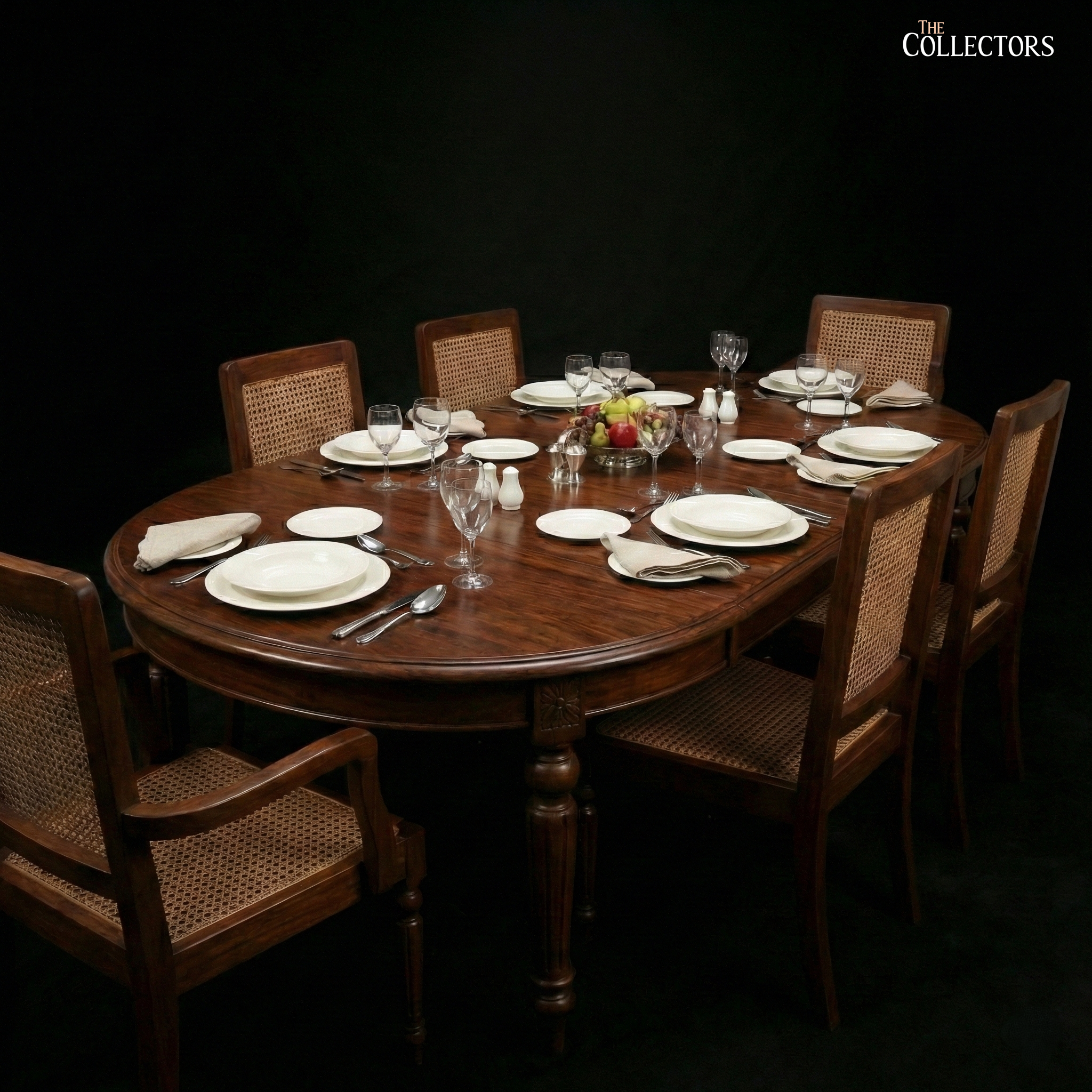 The Calcutta Regency Salon: A Canework Dining Ensemble
