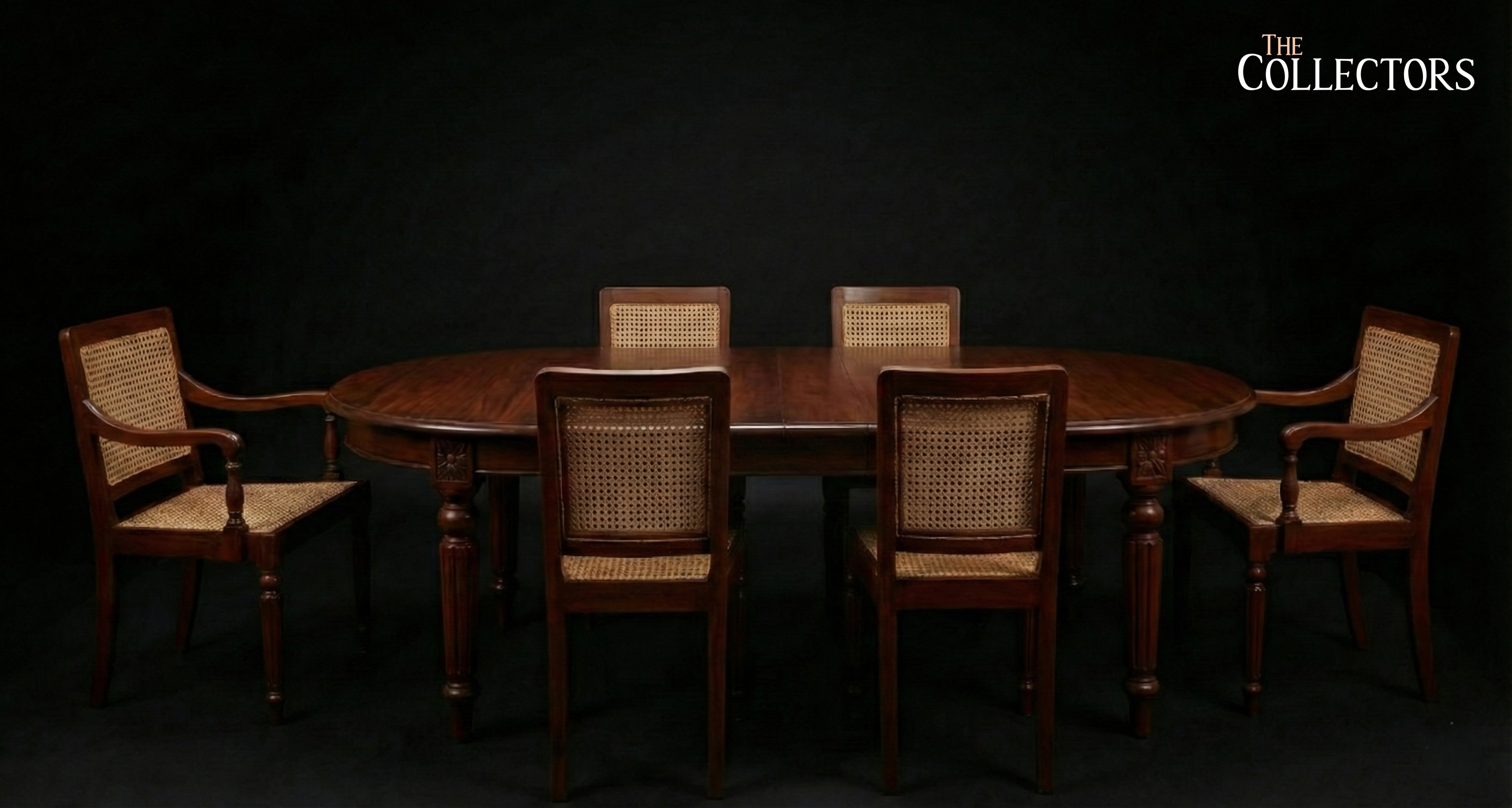 The Calcutta Regency Salon: A Canework Dining Ensemble