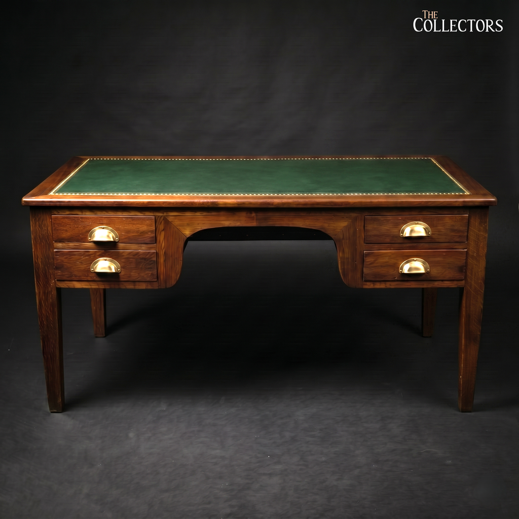The Cambridge Georgian Revival Leather-Top Desk