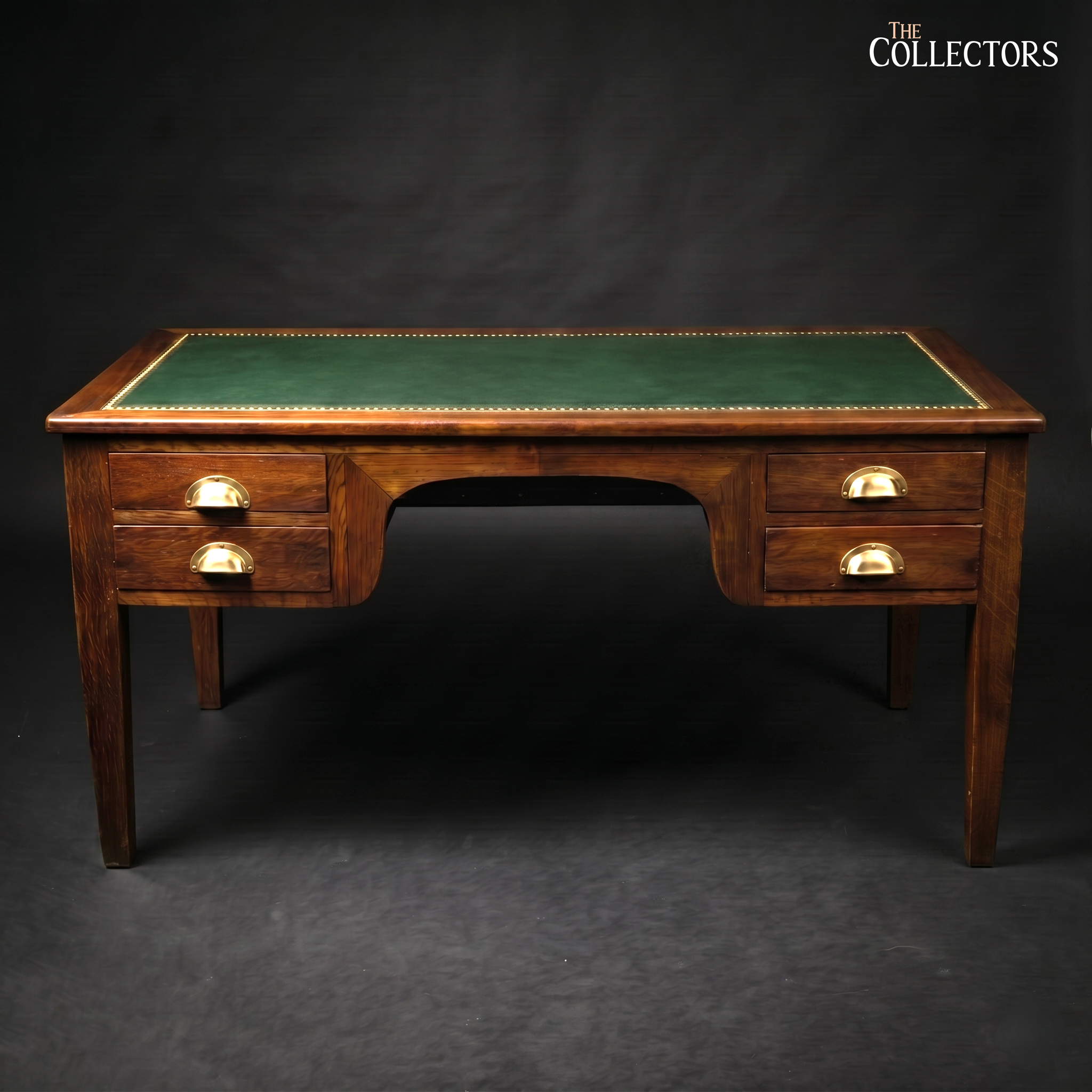 The Cambridge Georgian Revival Leather-Top Desk