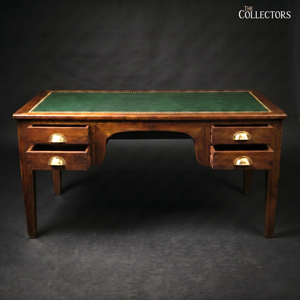 The Cambridge Georgian Revival Leather-Top Desk