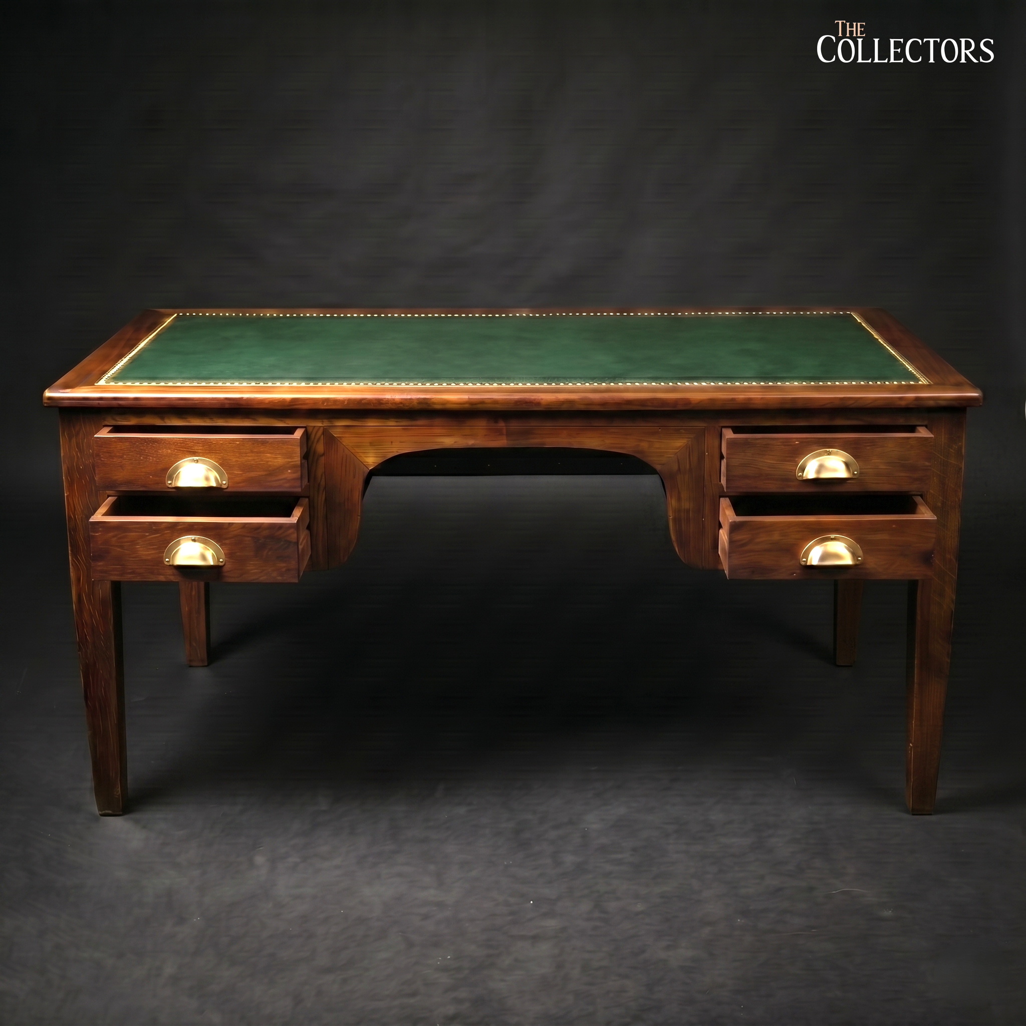 The Cambridge Georgian Revival Leather-Top Desk