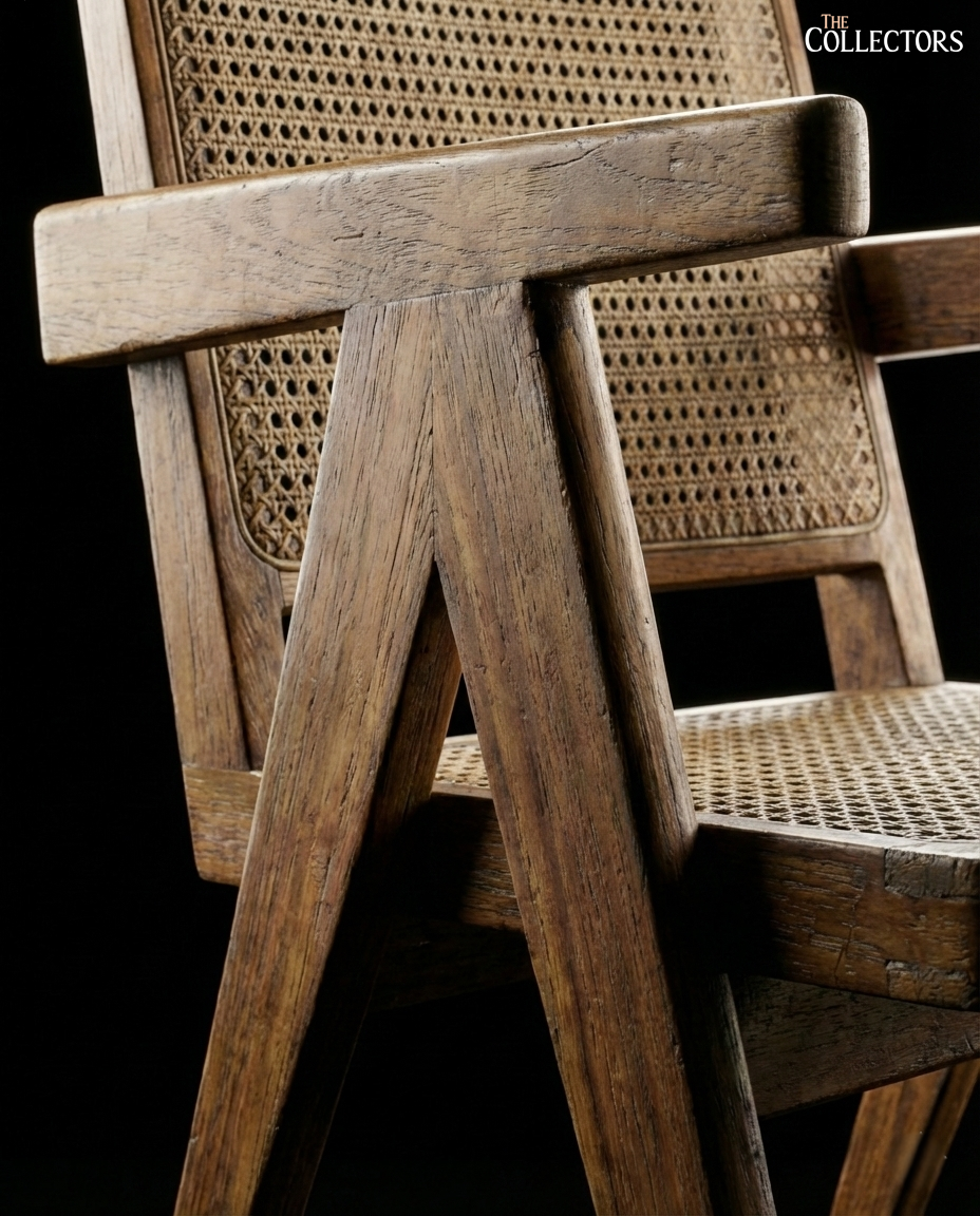 The Chandigarh Secretariat Cane Armchair