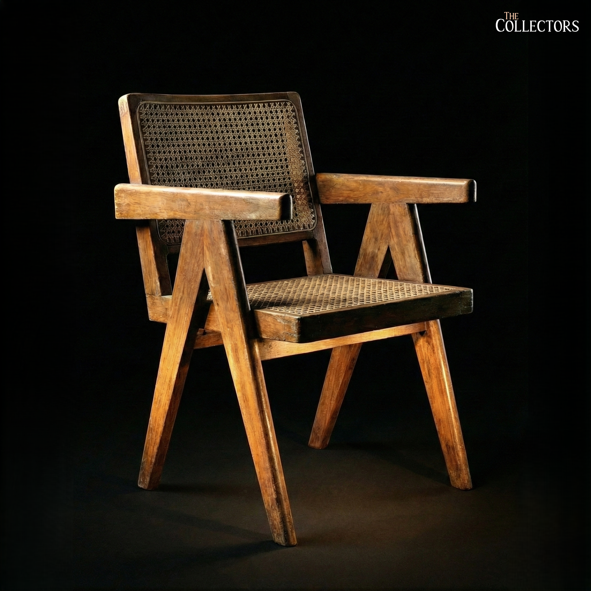 The Chandigarh Secretariat Cane Armchair