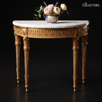 The Chantilly Giltwood Demi-Lune Console