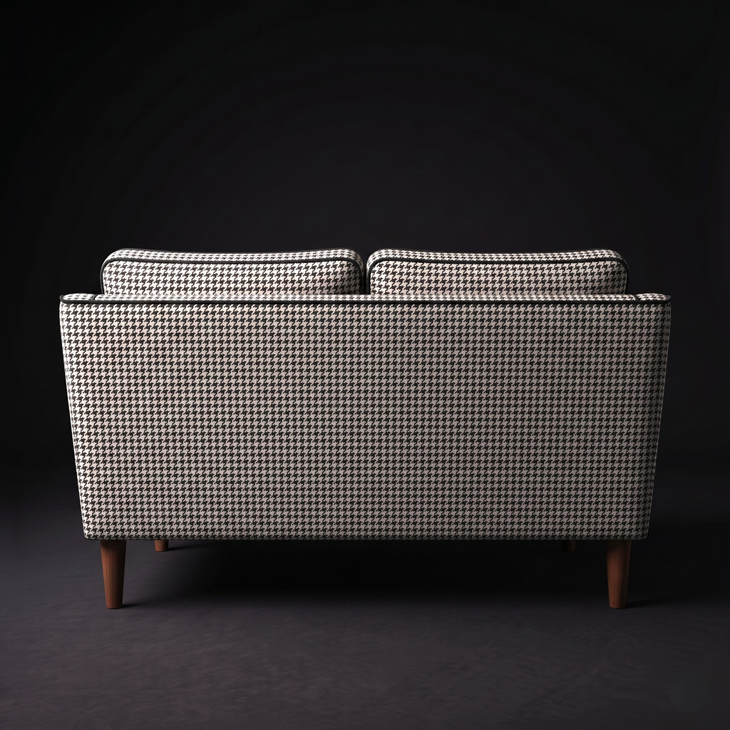 The Chelsea Houndstooth Mid-Century Loveseat