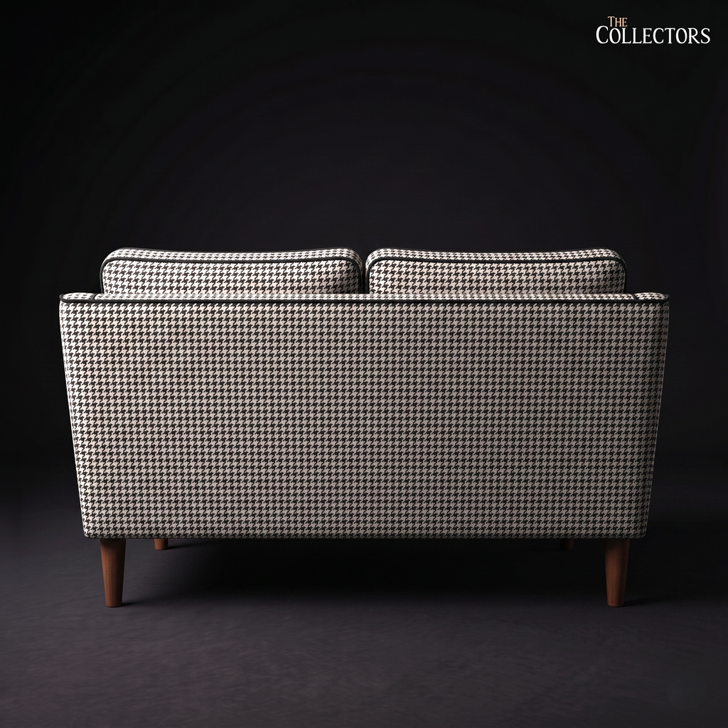 The Chelsea Houndstooth Mid-Century Loveseat