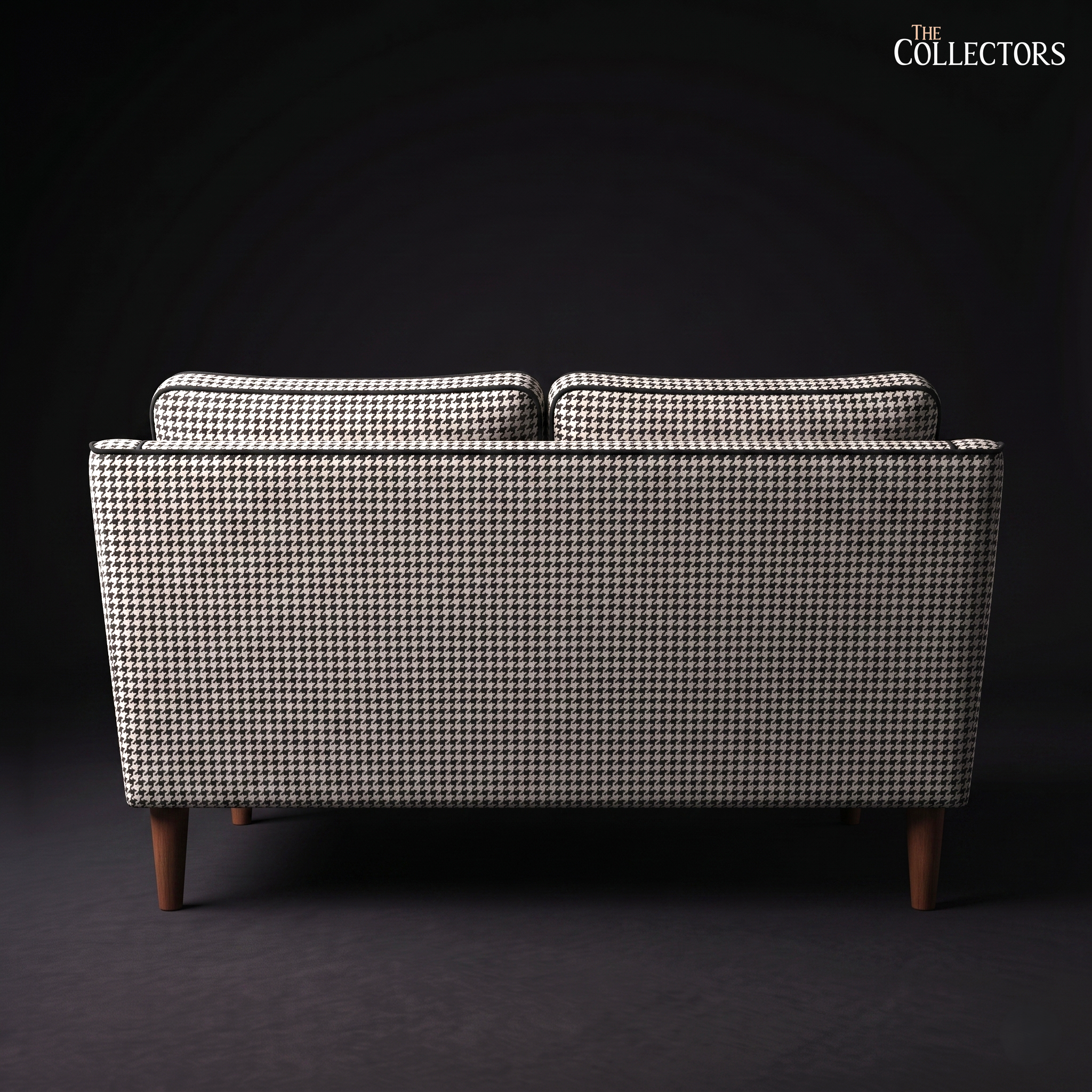 The Chelsea Houndstooth Mid-Century Loveseat
