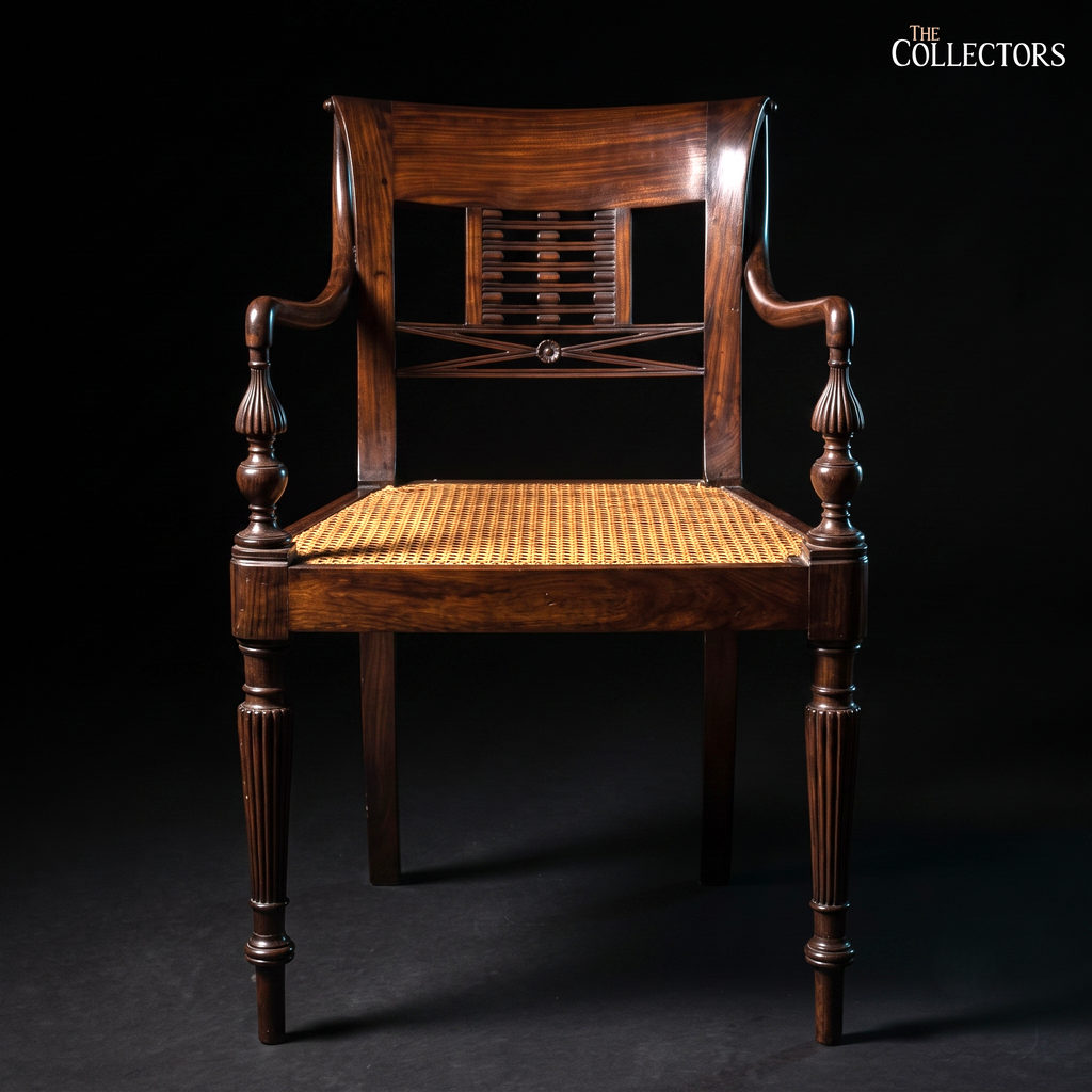 The Colombo Pierced-Back Elbow Chair