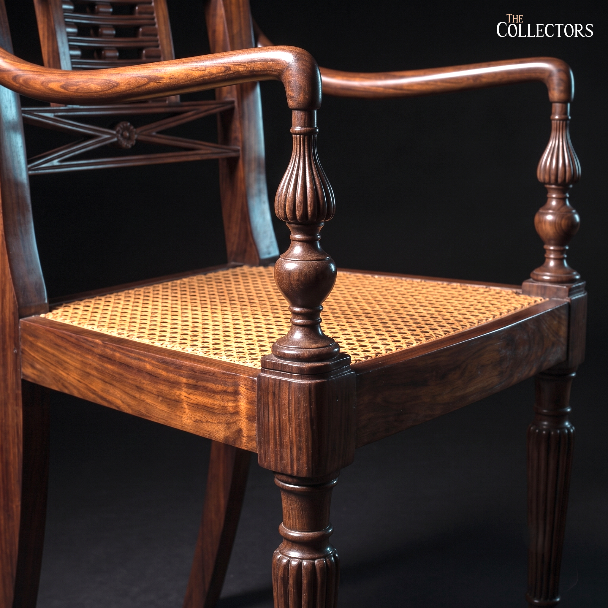 The Colombo Pierced-Back Elbow Chair