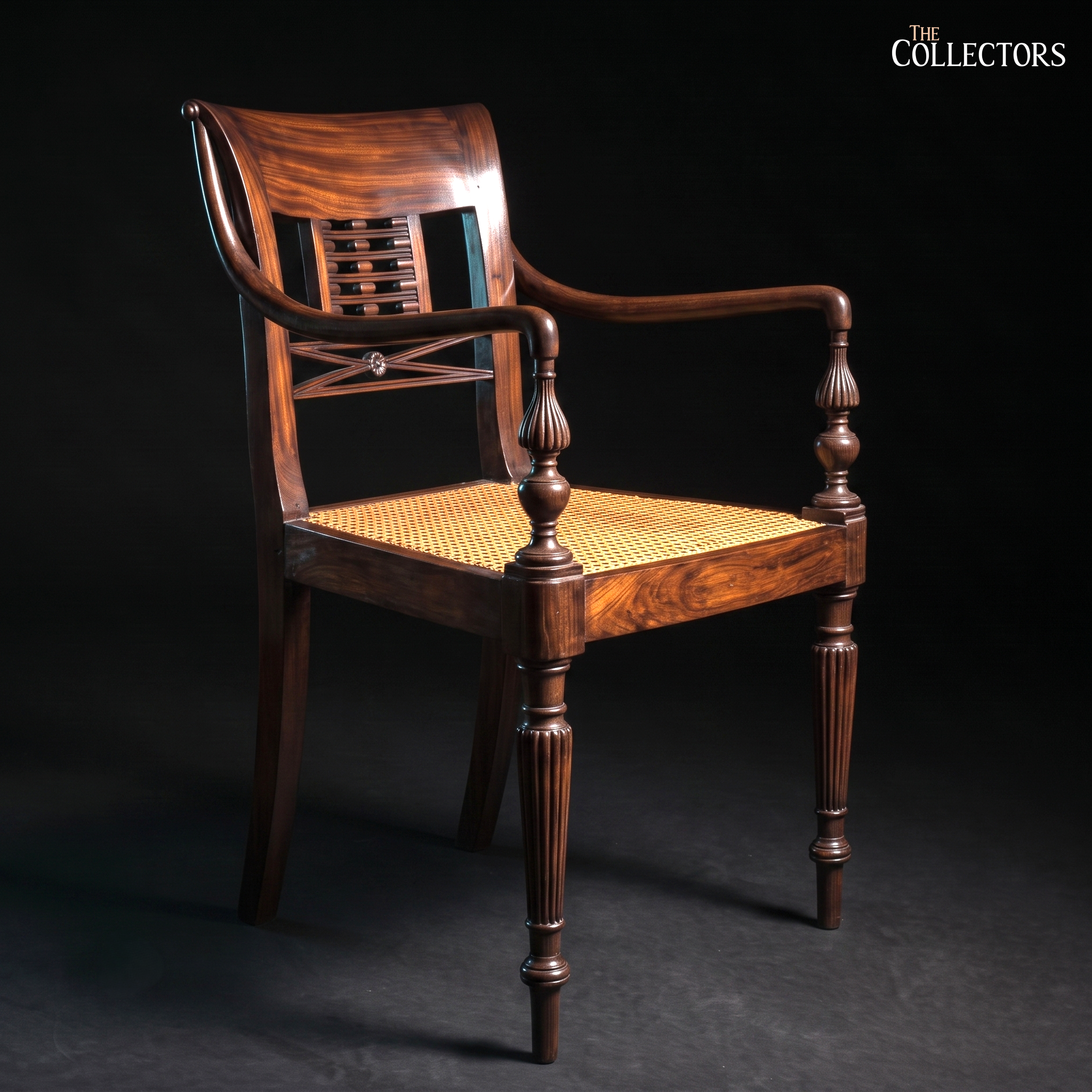 The Colombo Pierced-Back Elbow Chair