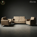 The Copenhagen Modernist Lounge Leather Sofa Suite