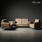 The Copenhagen Modernist Lounge Leather Sofa Suite
