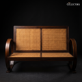 The Côte d'Azur Art Deco Caned Settee