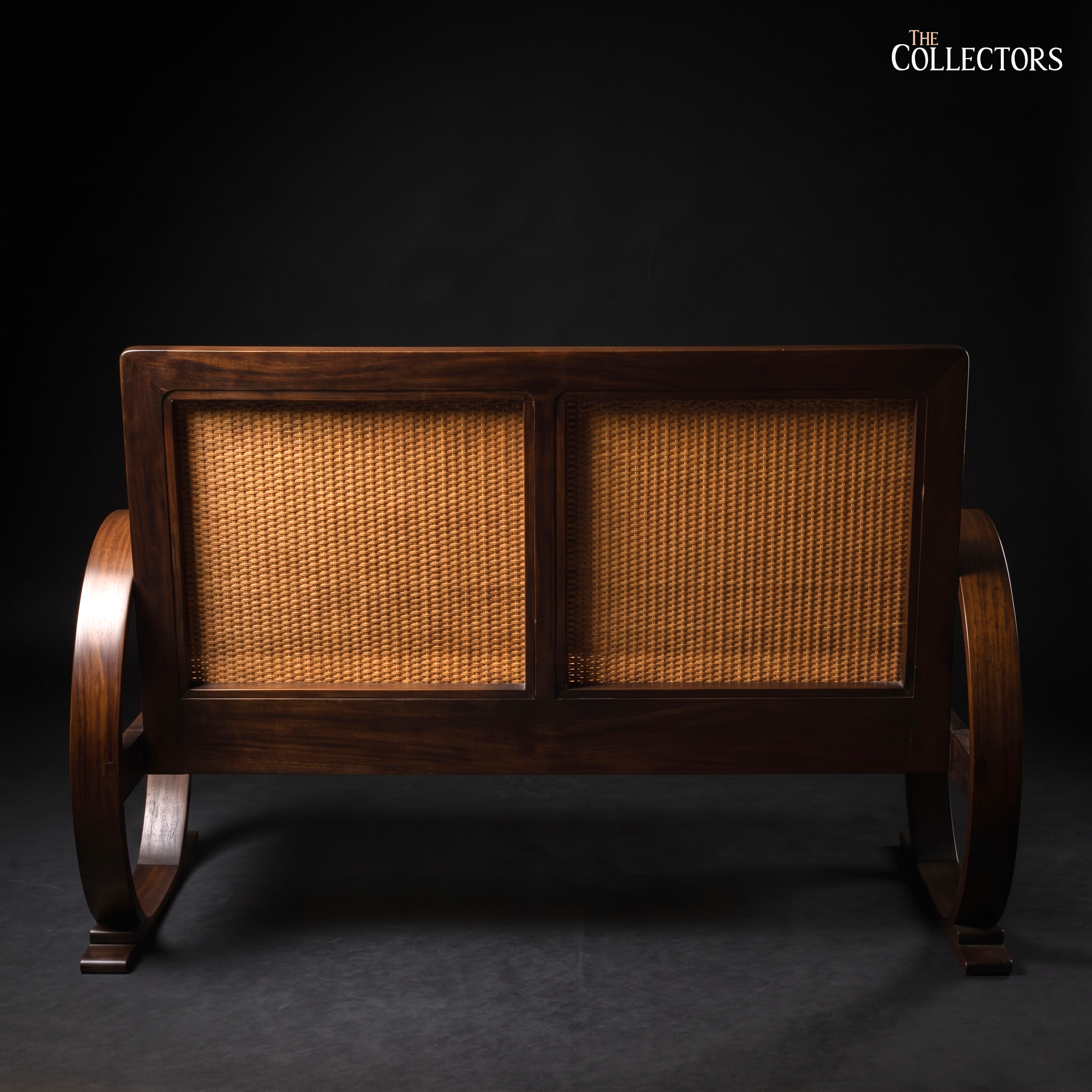 The Côte d'Azur Art Deco Caned Settee