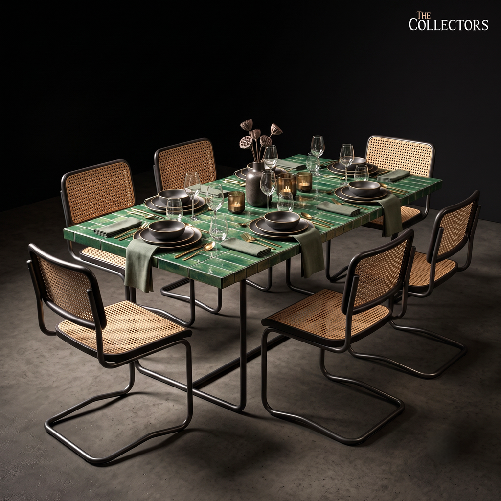 The Dessau Emerald Cantilever Dining Set