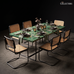 The Dessau Emerald Cantilever Dining Set