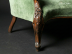 The English High Victorian Spoonback Settee