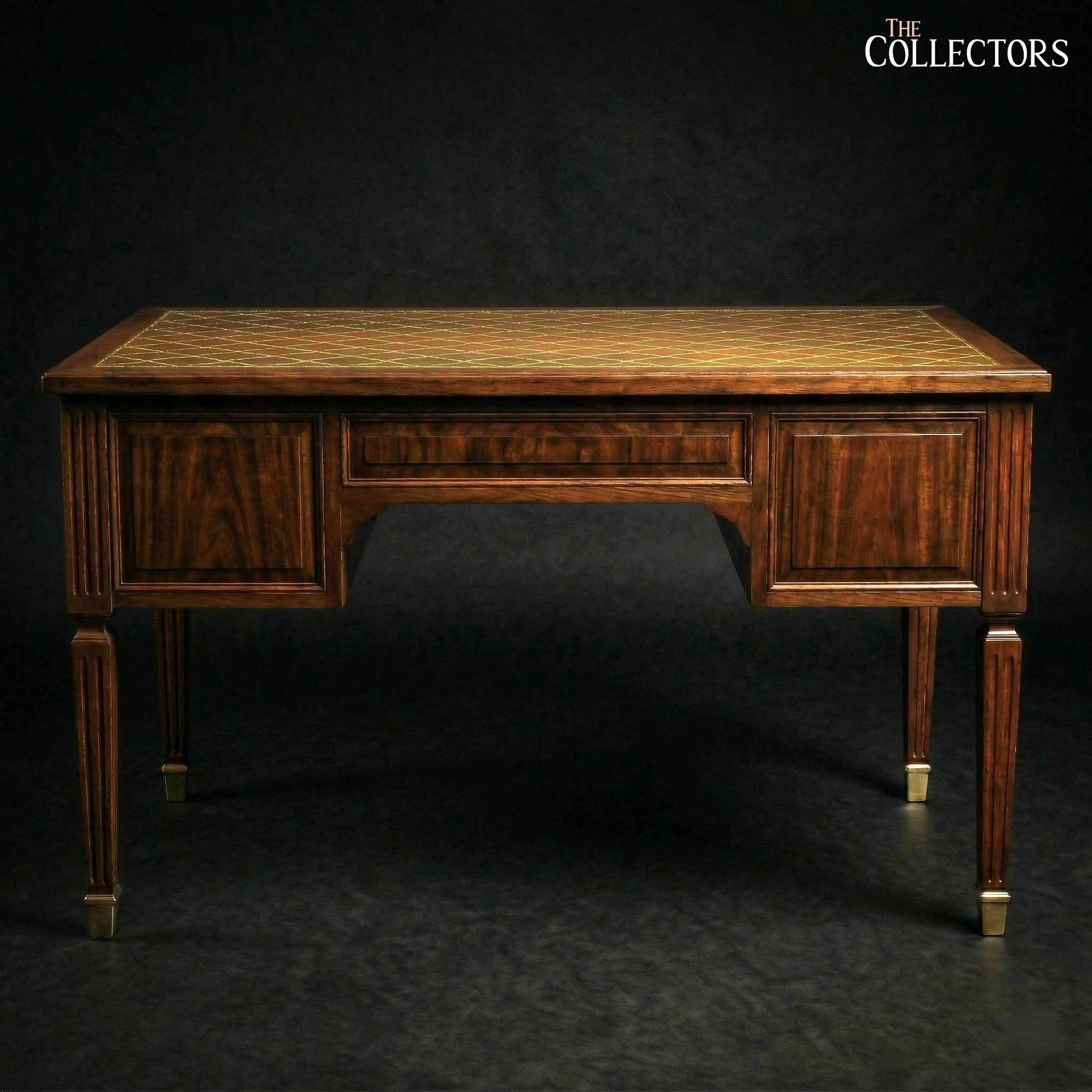 The Fontainebleau Brass Inlay Bureau Plat