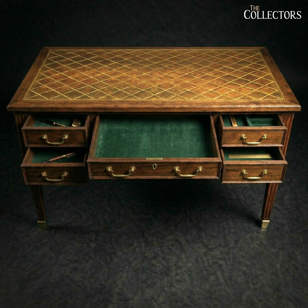 The Fontainebleau Brass Inlay Bureau Plat