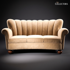 The Gothenburg Curved Deco Settee