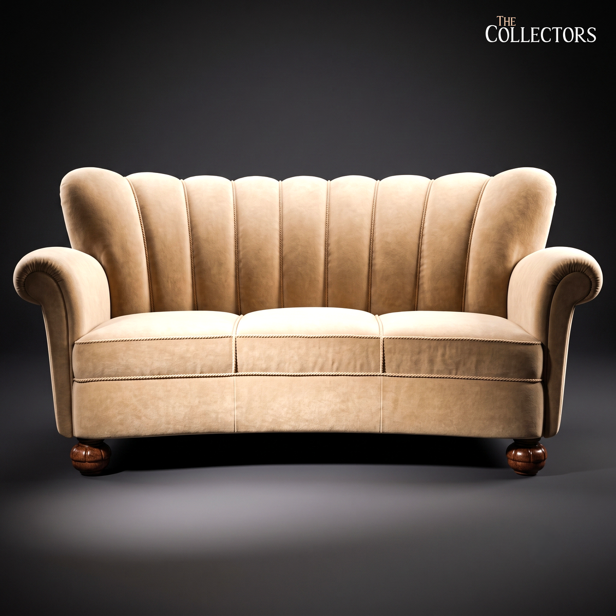 The Gothenburg Curved Deco Settee