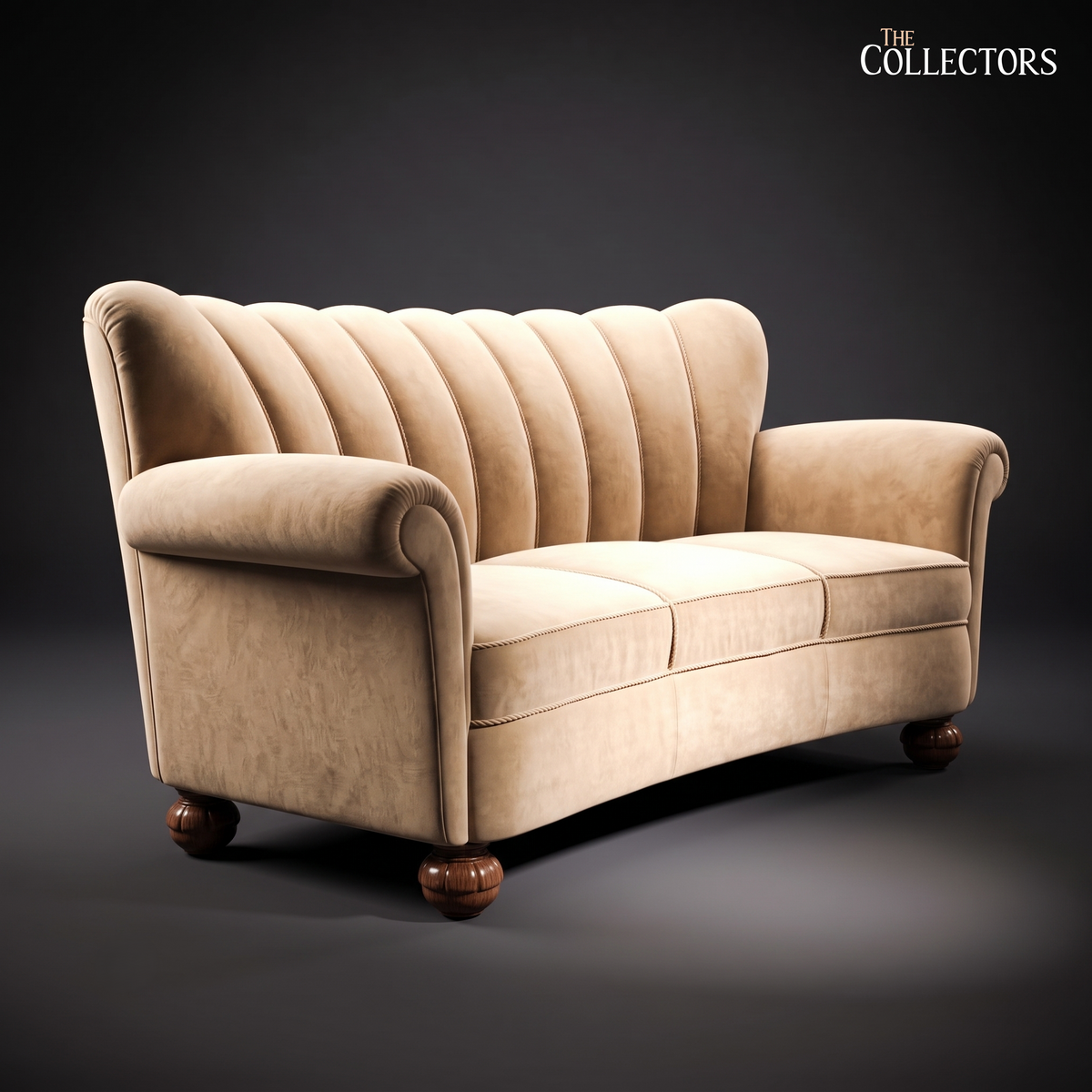 The Gothenburg Curved Deco Settee