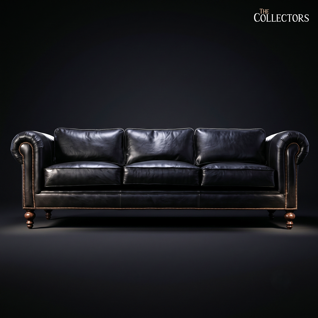 The Grosvenor English Leather Club Sofa