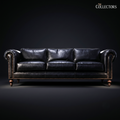 The Grosvenor English Leather Club Sofa