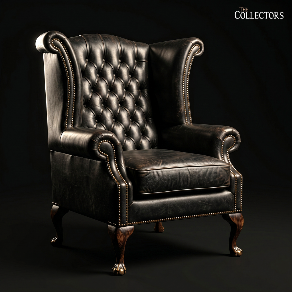 The Kensington Library Leather Wing Chair