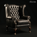 The Kensington Library Leather Wing Chair