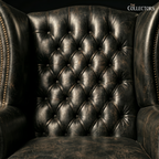 The Kensington Library Leather Wing Chair