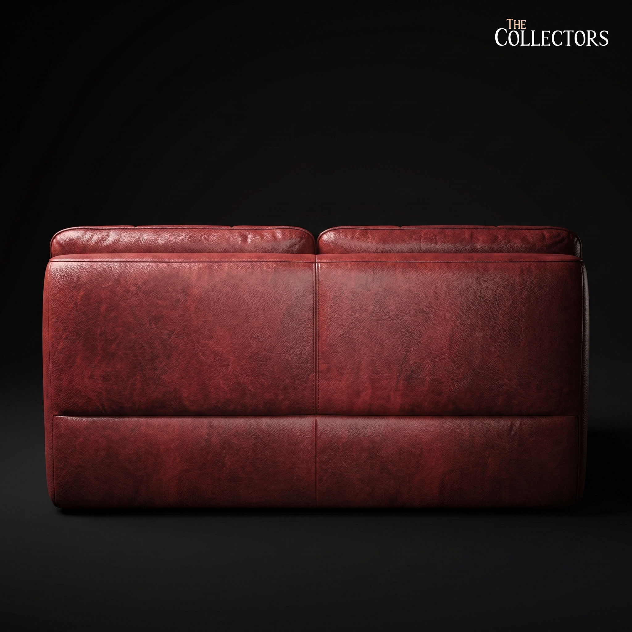 The Lombardy Fold: Tufted Oxblood Leather Sofa
