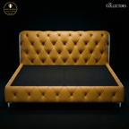 The Lombardy Tufted Leather Bedstead