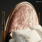 The Lyonnais Velvet-Panel Arched Salon Bed