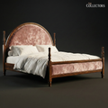 The Lyonnais Velvet-Panel Arched Salon Bed