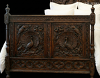 The Maharaja’s Aviary - Hand Carved Royal Peacock Bed