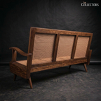 The Matunga Art Deco Cane Lounge Sofa