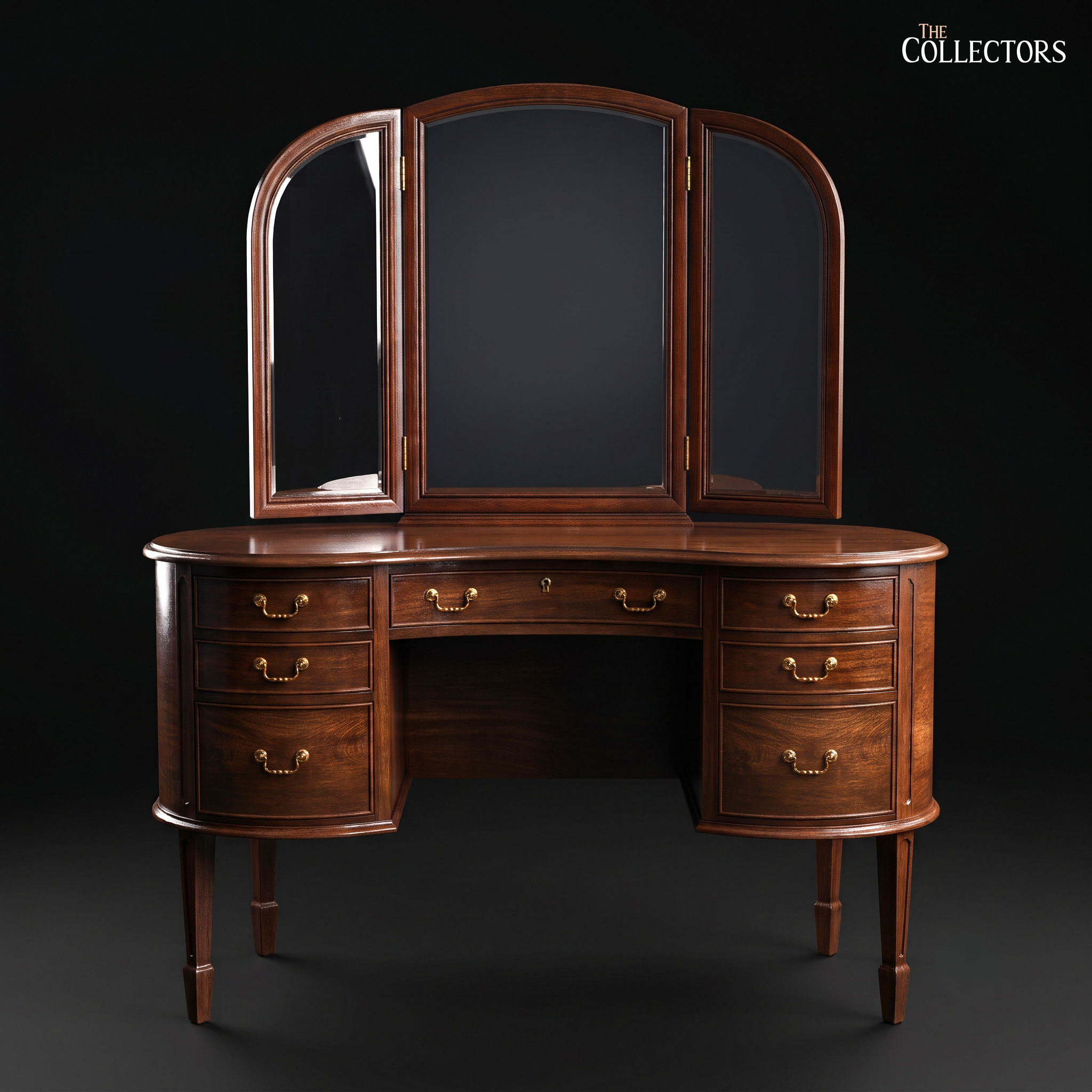 The Mayfair Sheraton-Revival Kidney Vanity Table