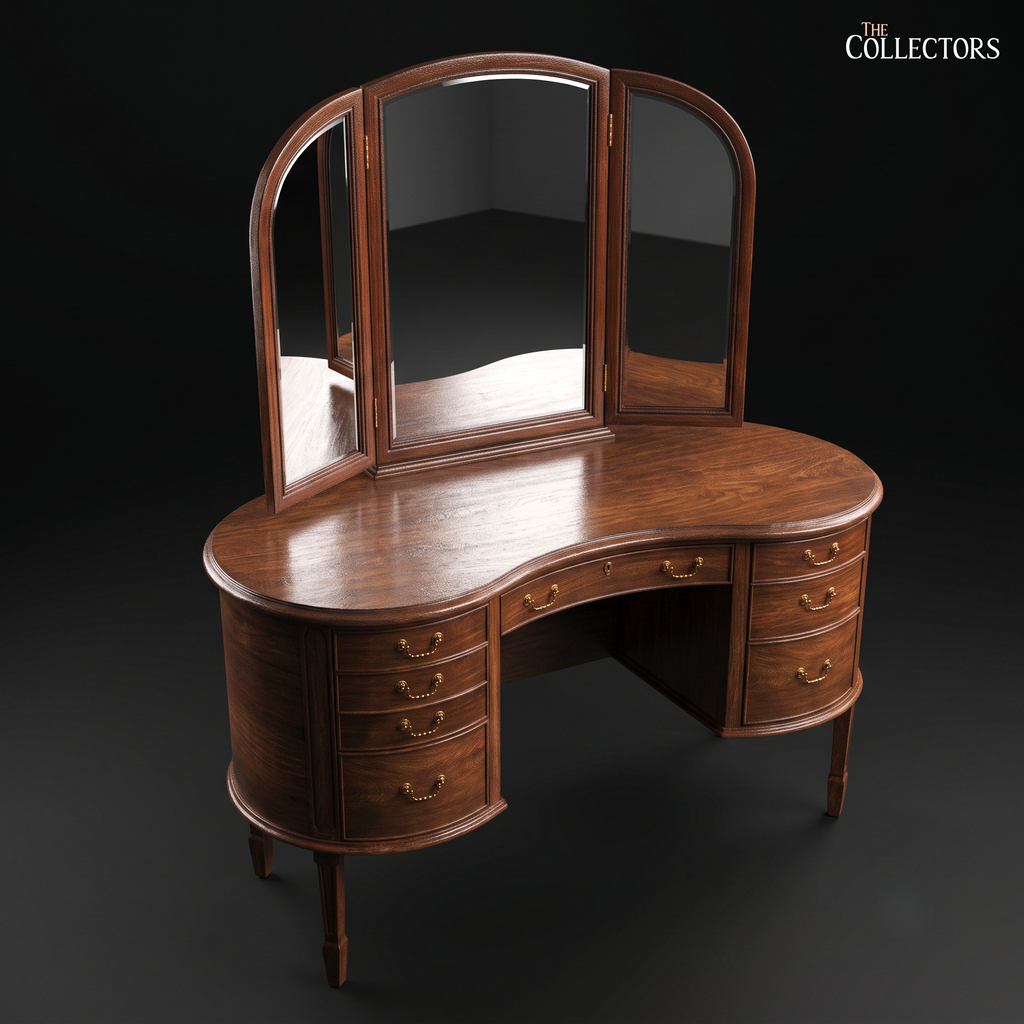 The Mayfair Sheraton-Revival Kidney Vanity Table
