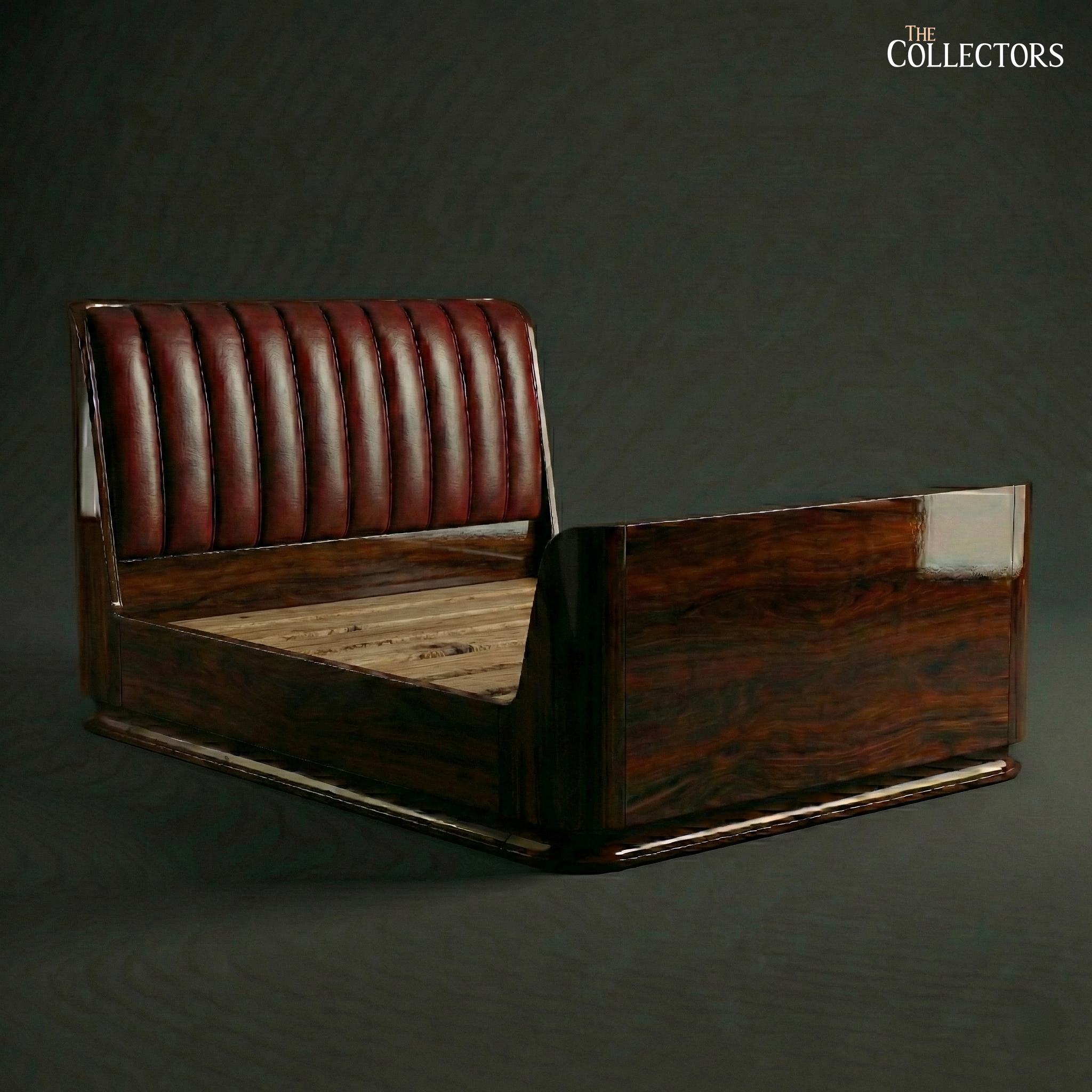 The Miami Streamline Moderne Leather Bed