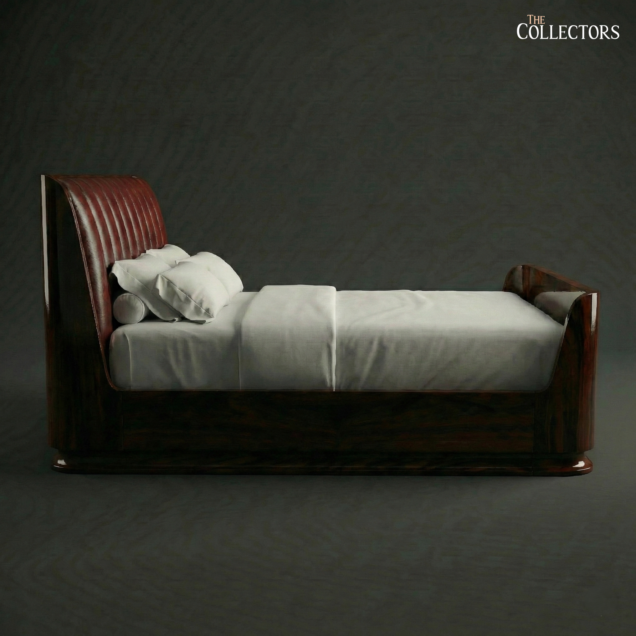 The Miami Streamline Moderne Leather Bed